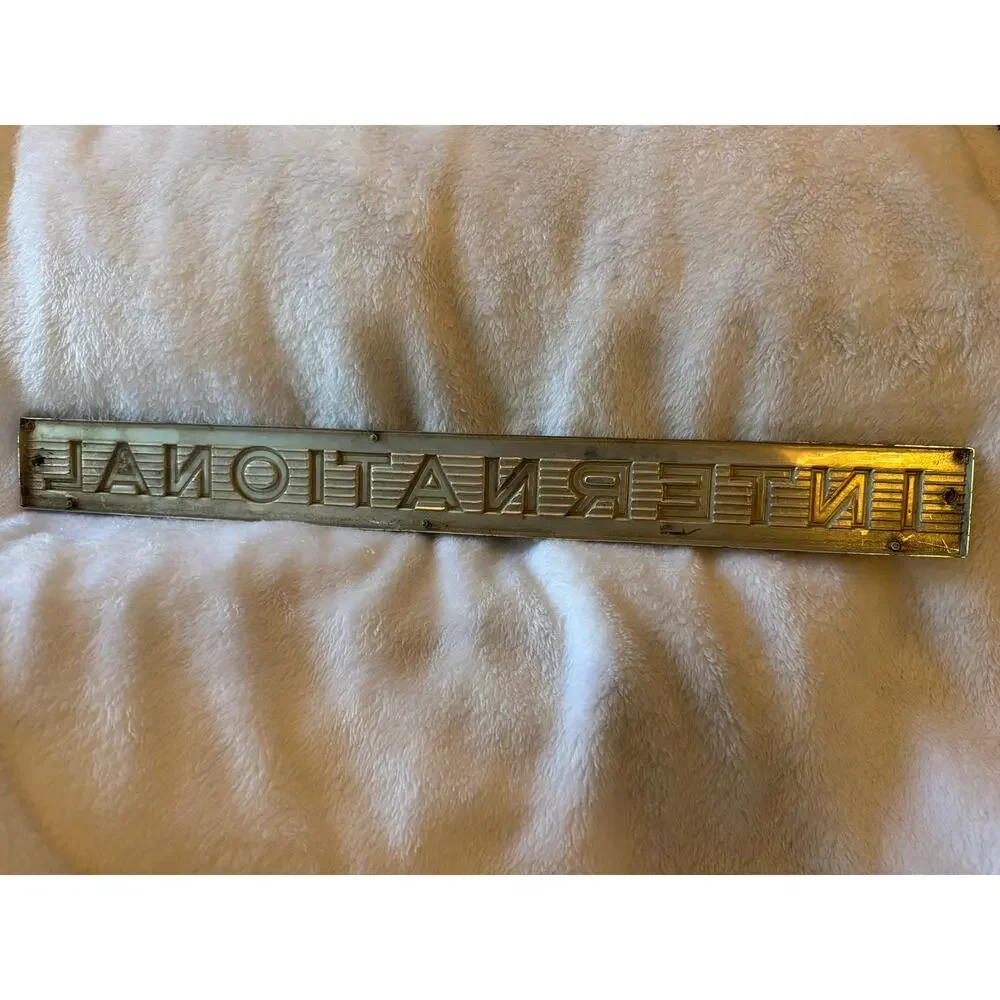 Vintage International Harvester IH Truck Grille Emblem Badge Nameplate 17